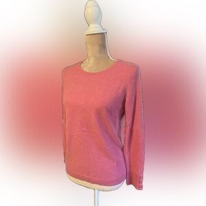 Classic Talbots Pink Long Sleeve Cashmere Sweater